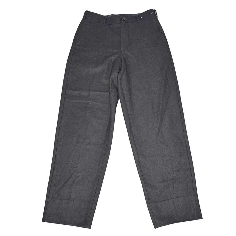 Uniqlo U‎ Christophe Lemaire Womens Black Wool Blend Straight Leg Pants size 29